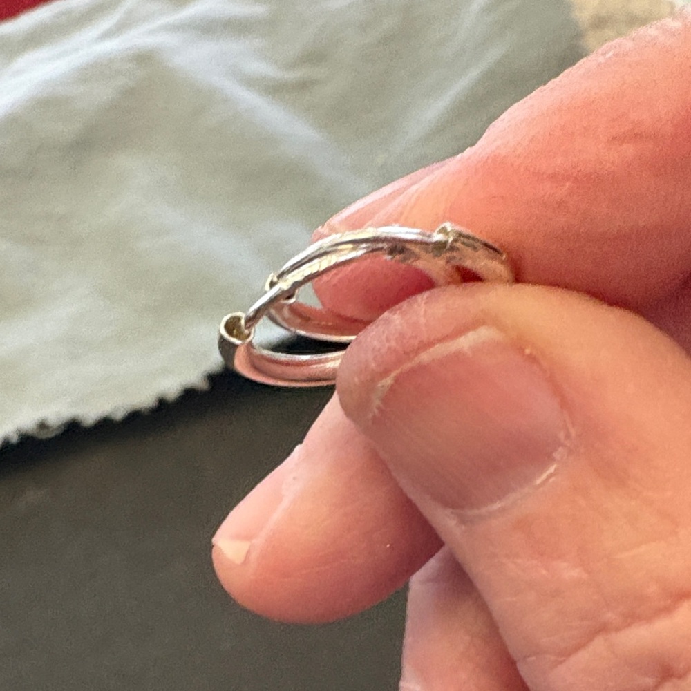 Classic 925 Silver Huggie Hoop Earrings - Picture 9 of 11